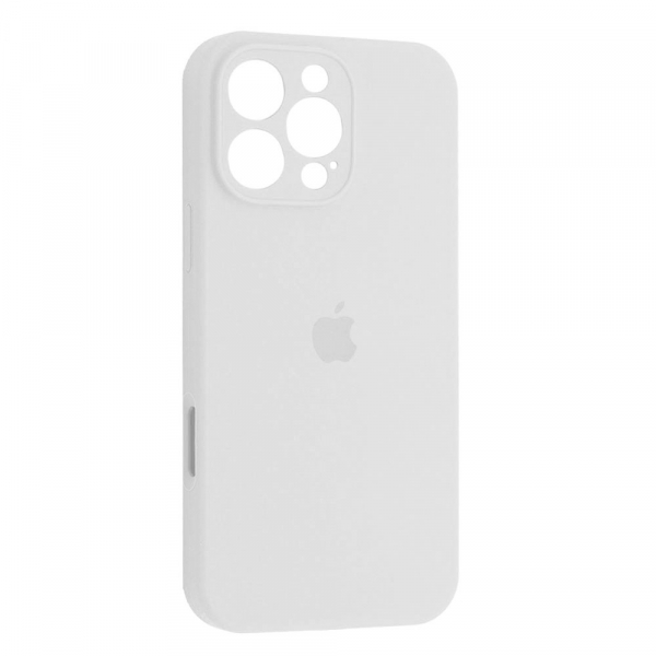 Silicone Case Full Camera Protective (AA) для iPhone 16 Pro Max (White)-0